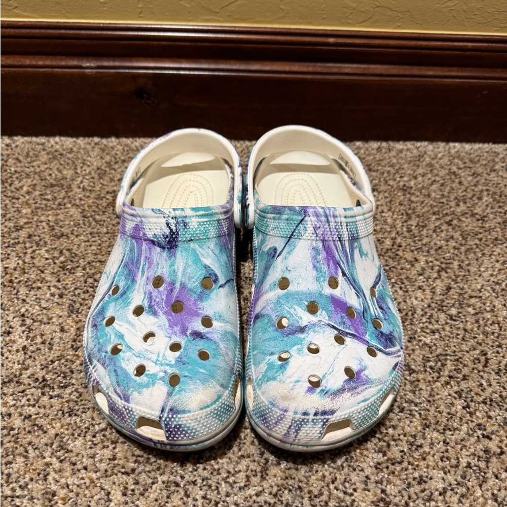 Cute Purple and Blue Women’s Crocs